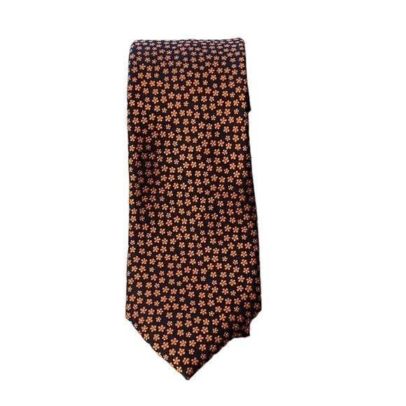 Tommy Hilfiger Men's Silk Signature Print Floral Tie - Picture 1 of 5
